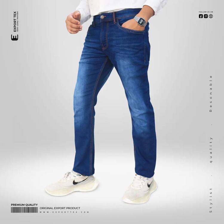 Allen Solly Men Slim Fit Jeans Pant - Prussian Blue