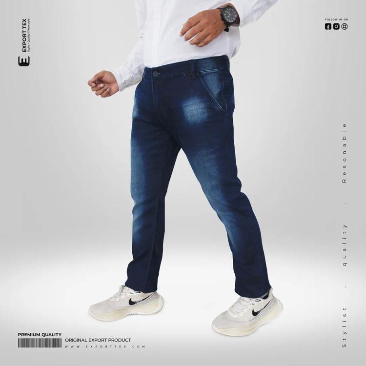 Artisan Men Slim Fit Jeans Pant - Oxford Blue