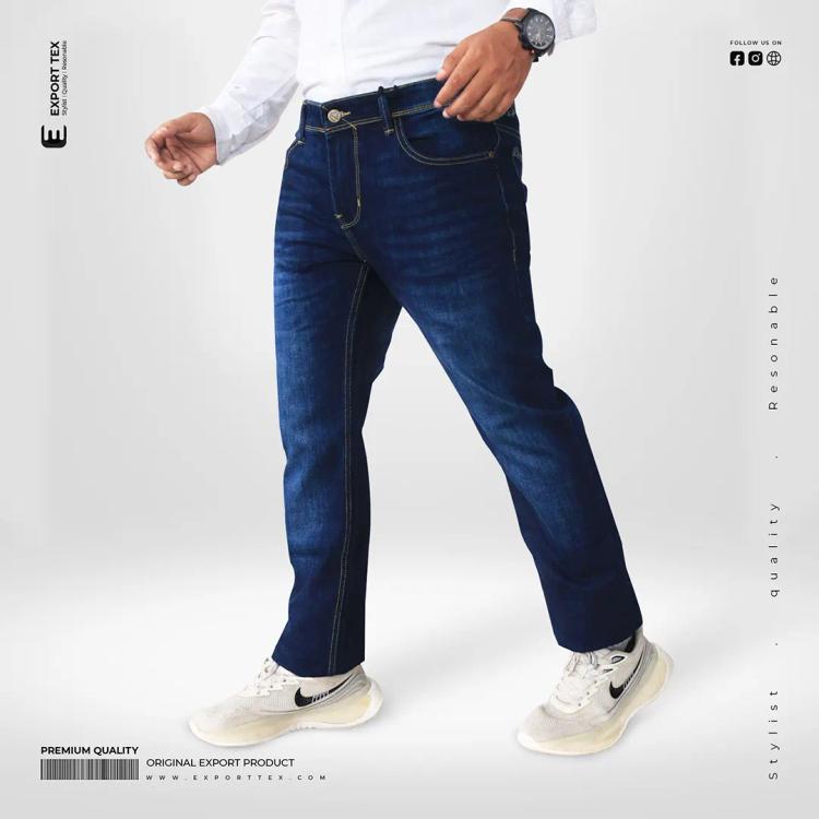 Being Human Men Slim Fit Denim Pant - Delft Blue