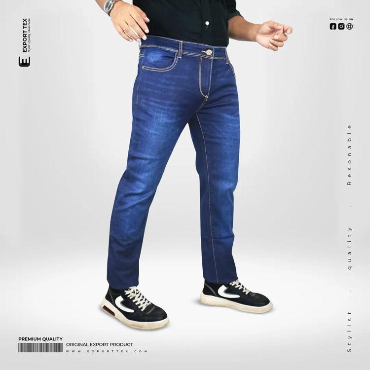 Being Human Men Slim Fit Denim Pant - Delft Blue